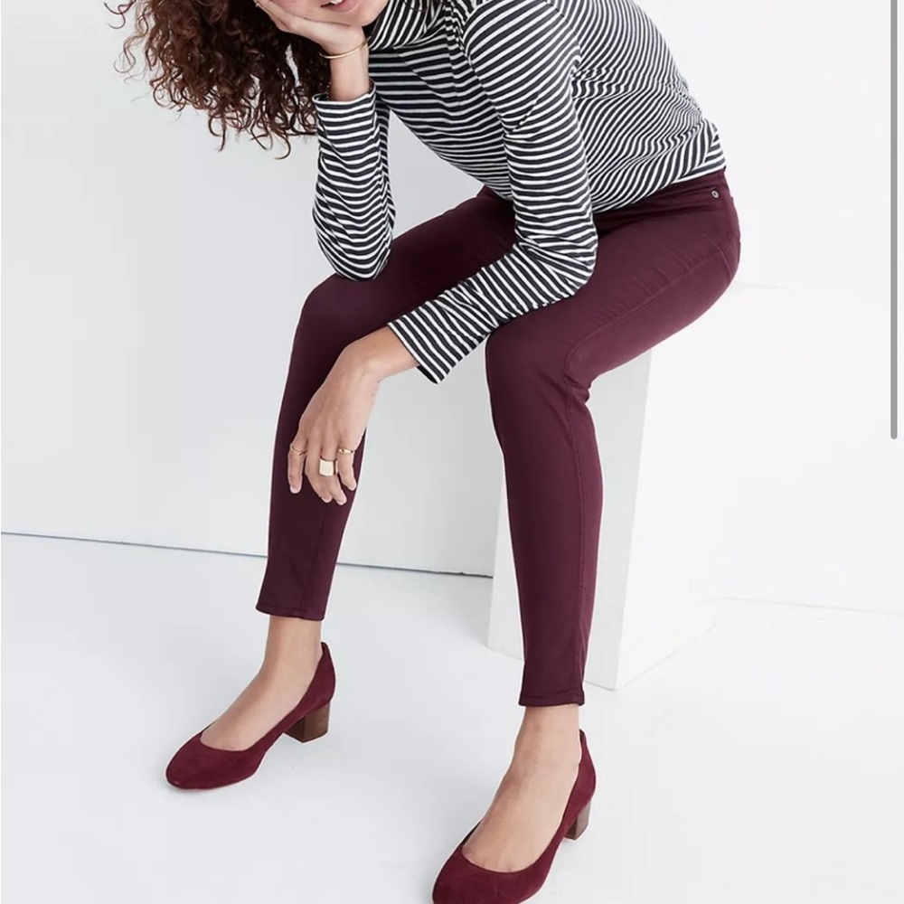 Madewell | Burgundy Skinny Skinny Jeans